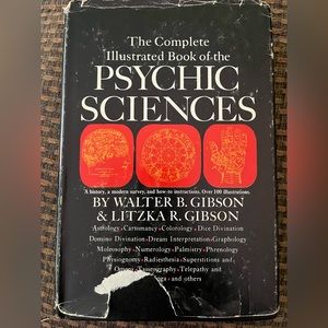 The Complete Illustrated Book of Psychic Sciences - Gibson (1966, Hardcover)